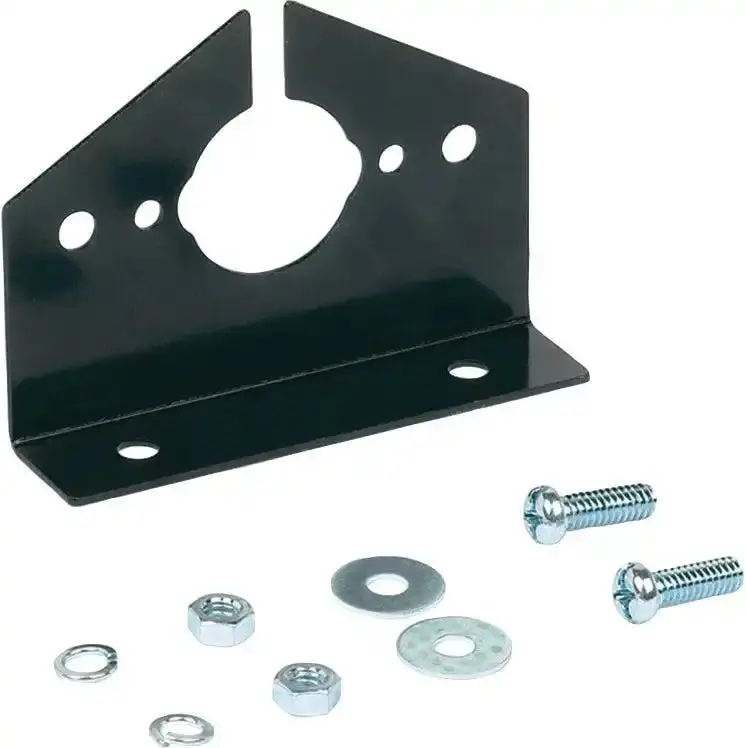 Husky Towing 32582 Rv Blade & 6-Pole Round Vehicle Socket – Bolt-On, 90-Degree Bend, Black 1
