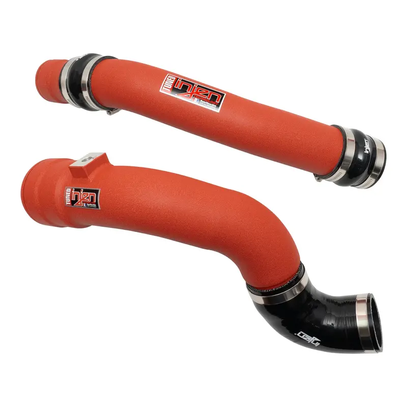 Injen Wrinkle-Red Intercooler Pipe Kit – Silicone And Aluminum Construction For Powerstroke Engines (Ses9004Icpwr) 1