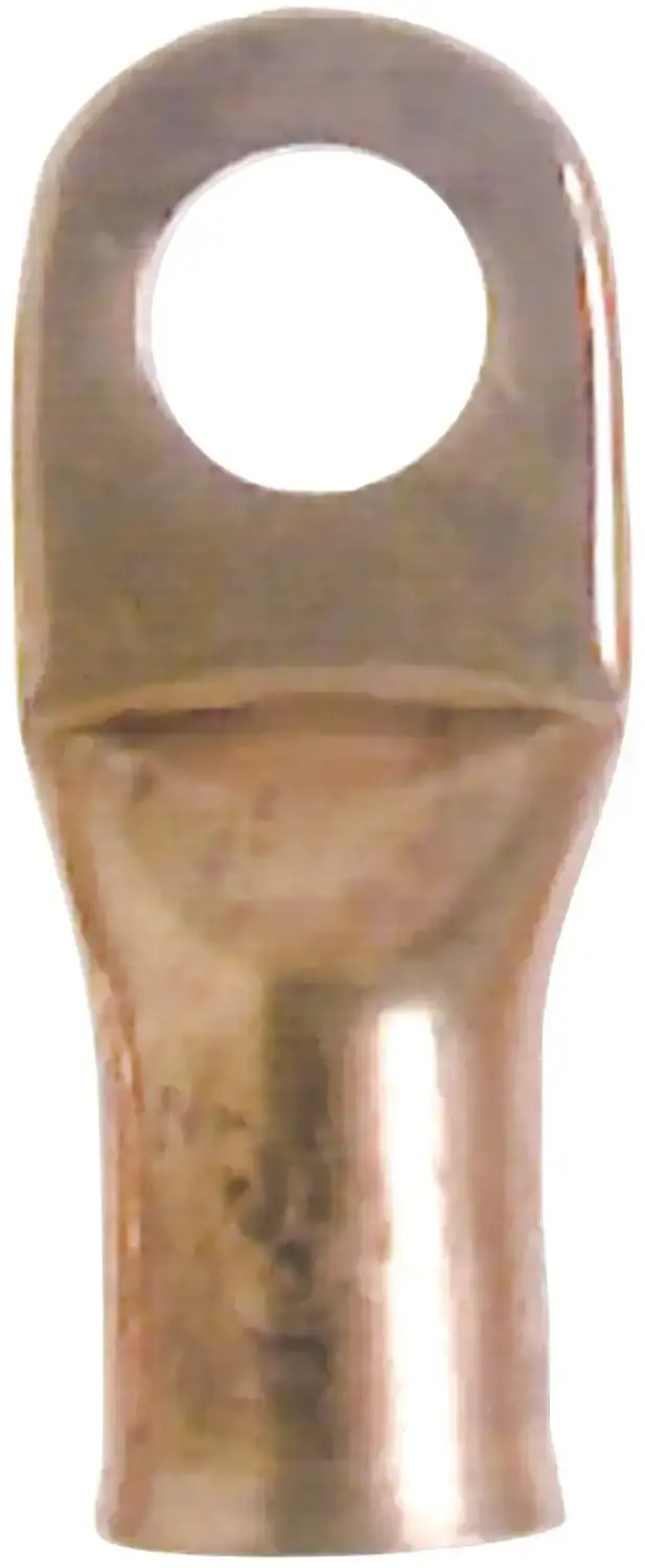 Lug Copper-Plated 4-Gauge Battery Cable Lug – 5/16" Stud Size, High-Conductivity Terminal 1