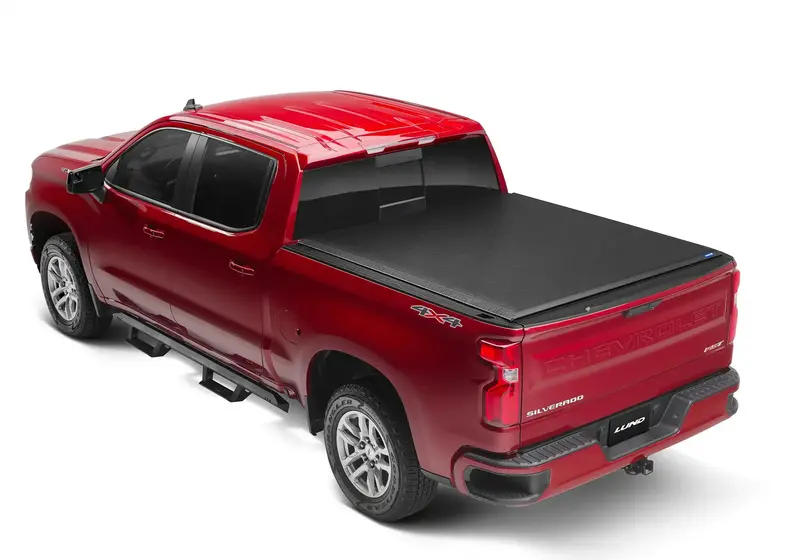 Lund Genesis 960180 Roll-Up Tonneau Cover – Black Leather-Texture Vinyl With Smooth Retraction System 1