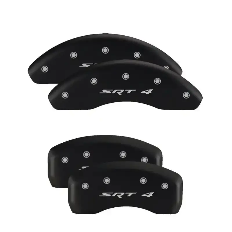 Mgp Engraved Caliper Covers – Srt8-Specific Front & Rear Set With Yellow Finish And Black Chrome Accents 1