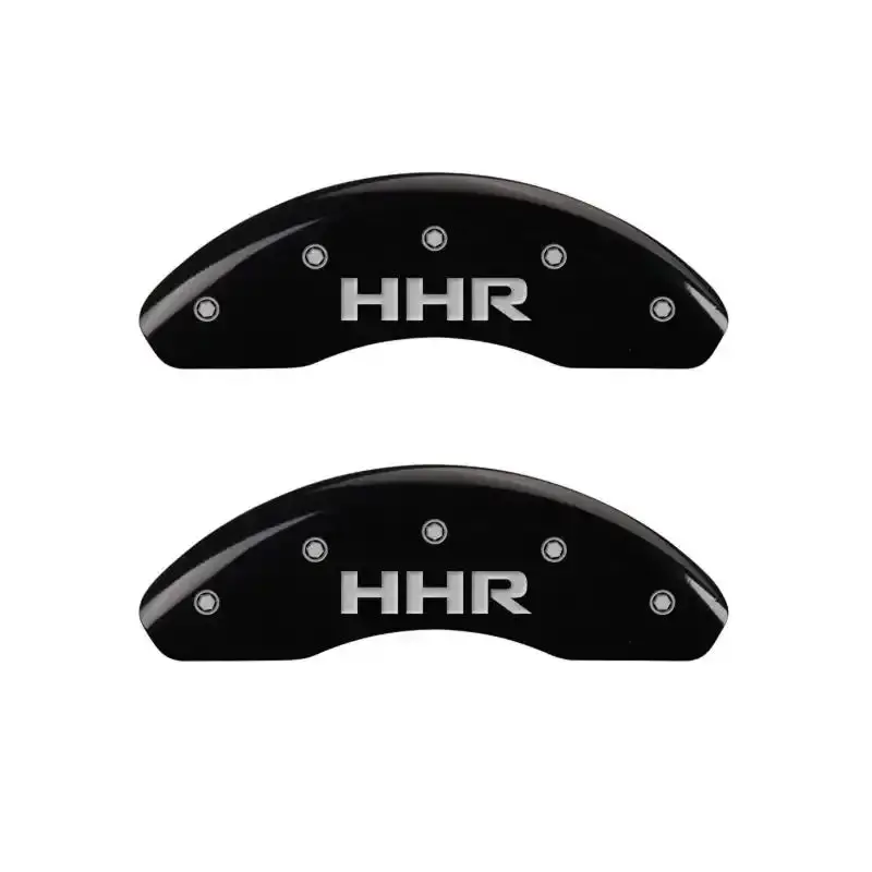 Mgp Engraved Front Caliper Covers – Black Finish With Silver Accent, Pair 1
