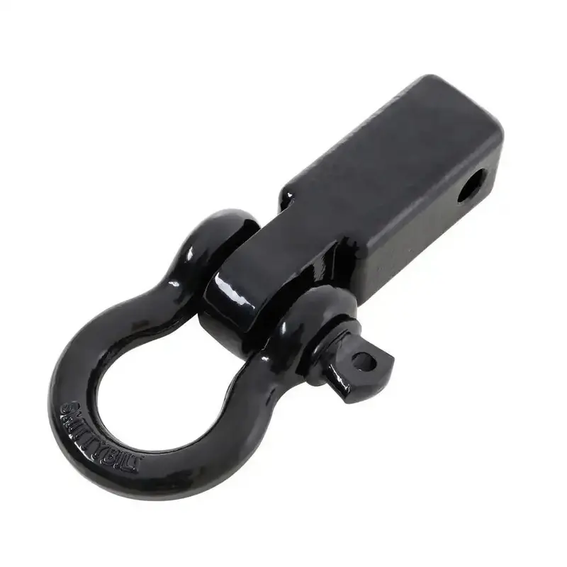 Smittybilt 29312B Heavy-Duty Receiver Hitch D-Ring Mount – 3/4" Pin, 4.75-Ton Capacity, Dual Black Units 1