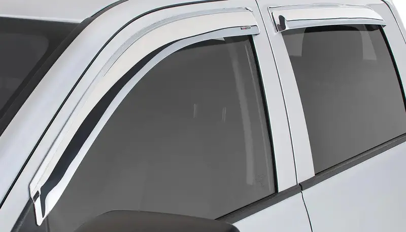 Stampede 6034-8 Tape-On Chrome Sidewind Deflectors – 4-Piece Set 1