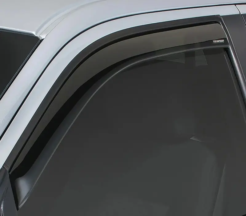 Stampede Snap-Inz Channel-Mount Deflectors — Smoke-Tinted Side Wind Shields (2-Piece Set) 1
